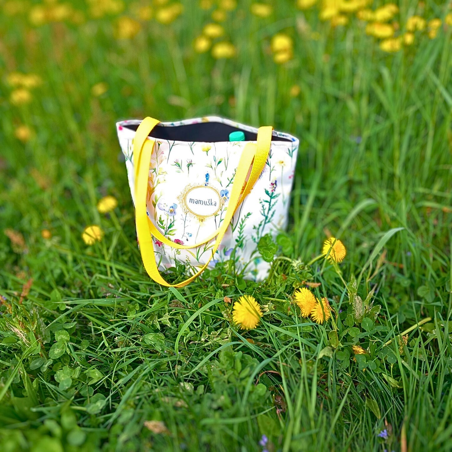 Tote bag personalizzata con fiori selvatici 2