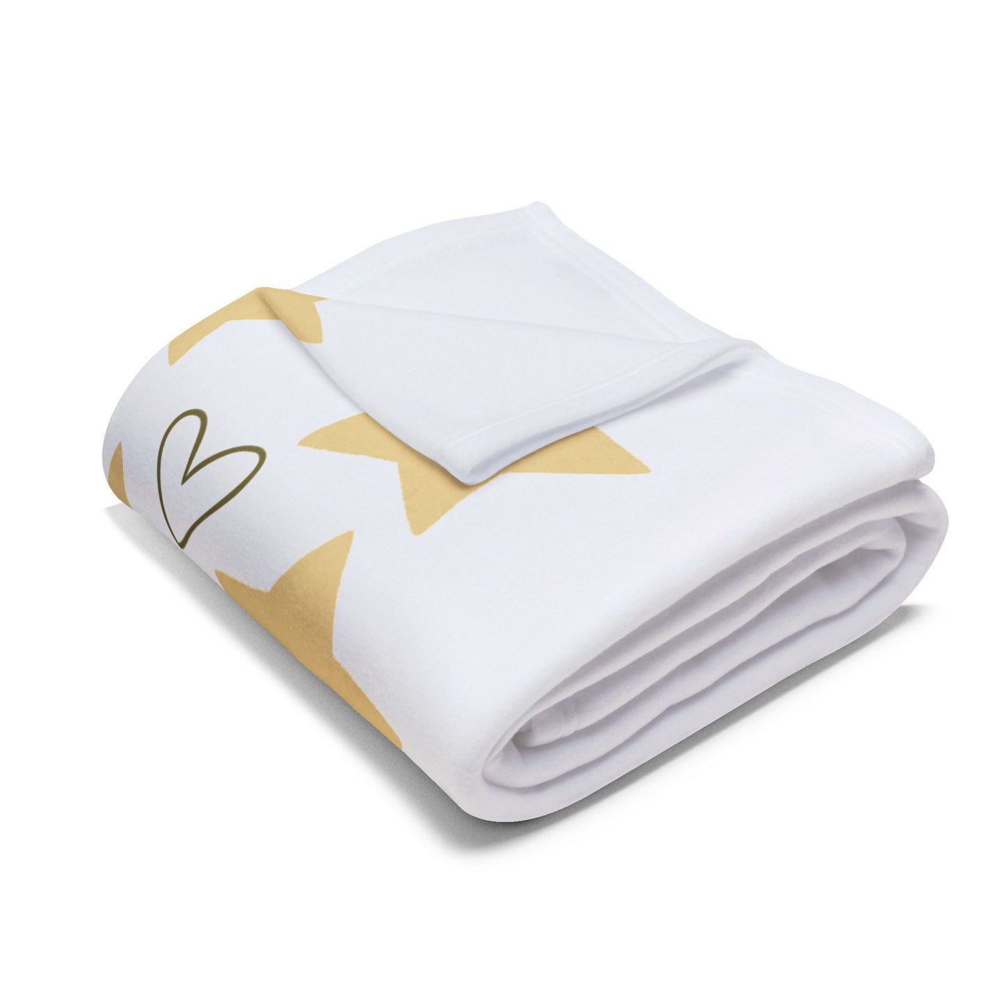 Coperta bebè in pile personalizzata con le stelle 75x100 cm