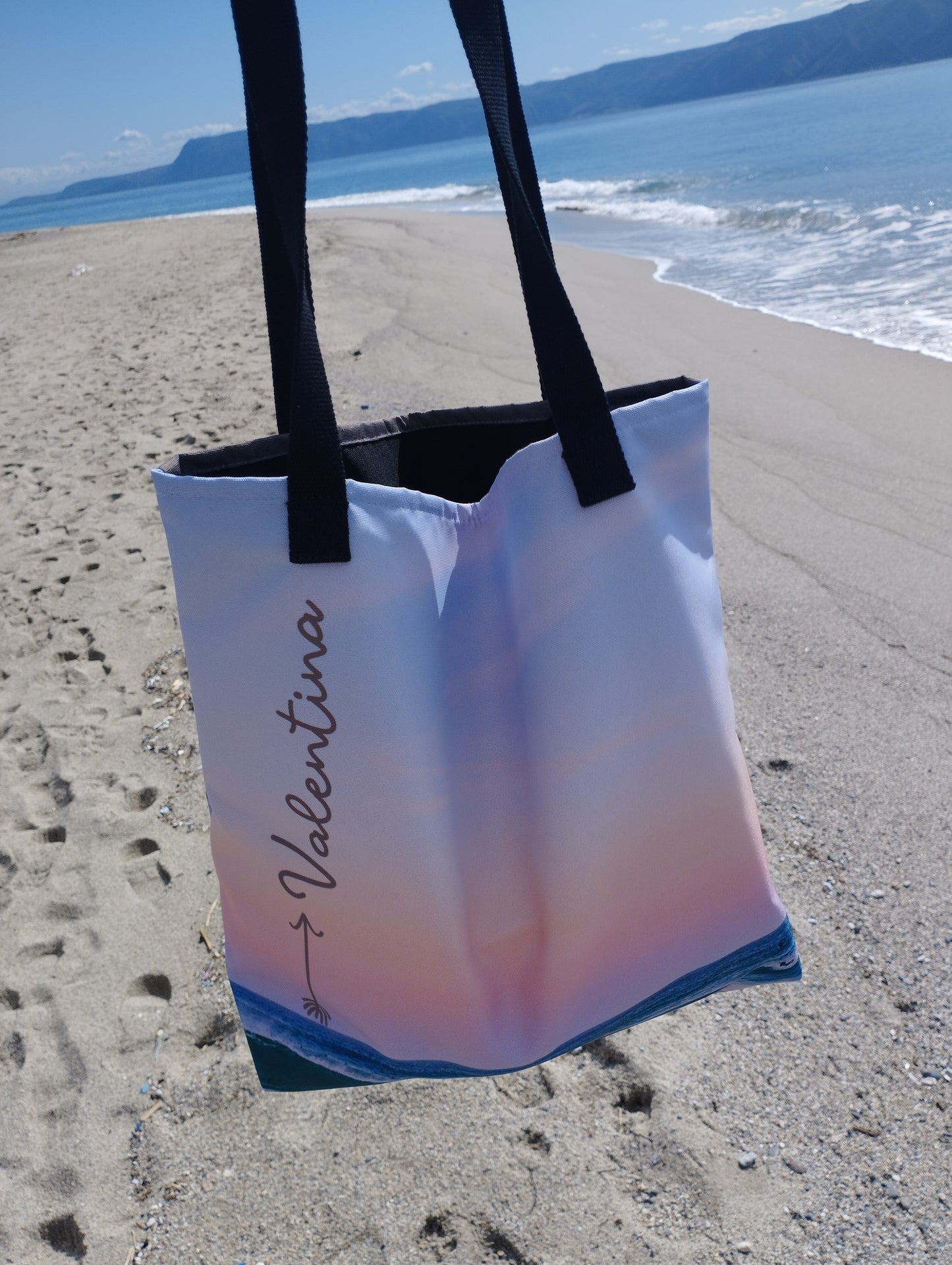 Tote bag personalizzata tramonto