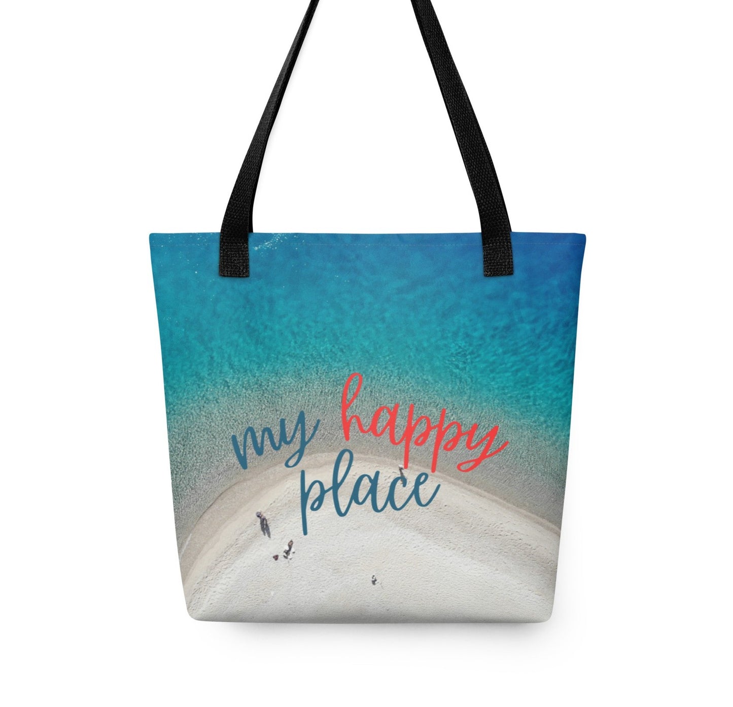 Tote bag borsa mare personalizzata 'My Happy Place'