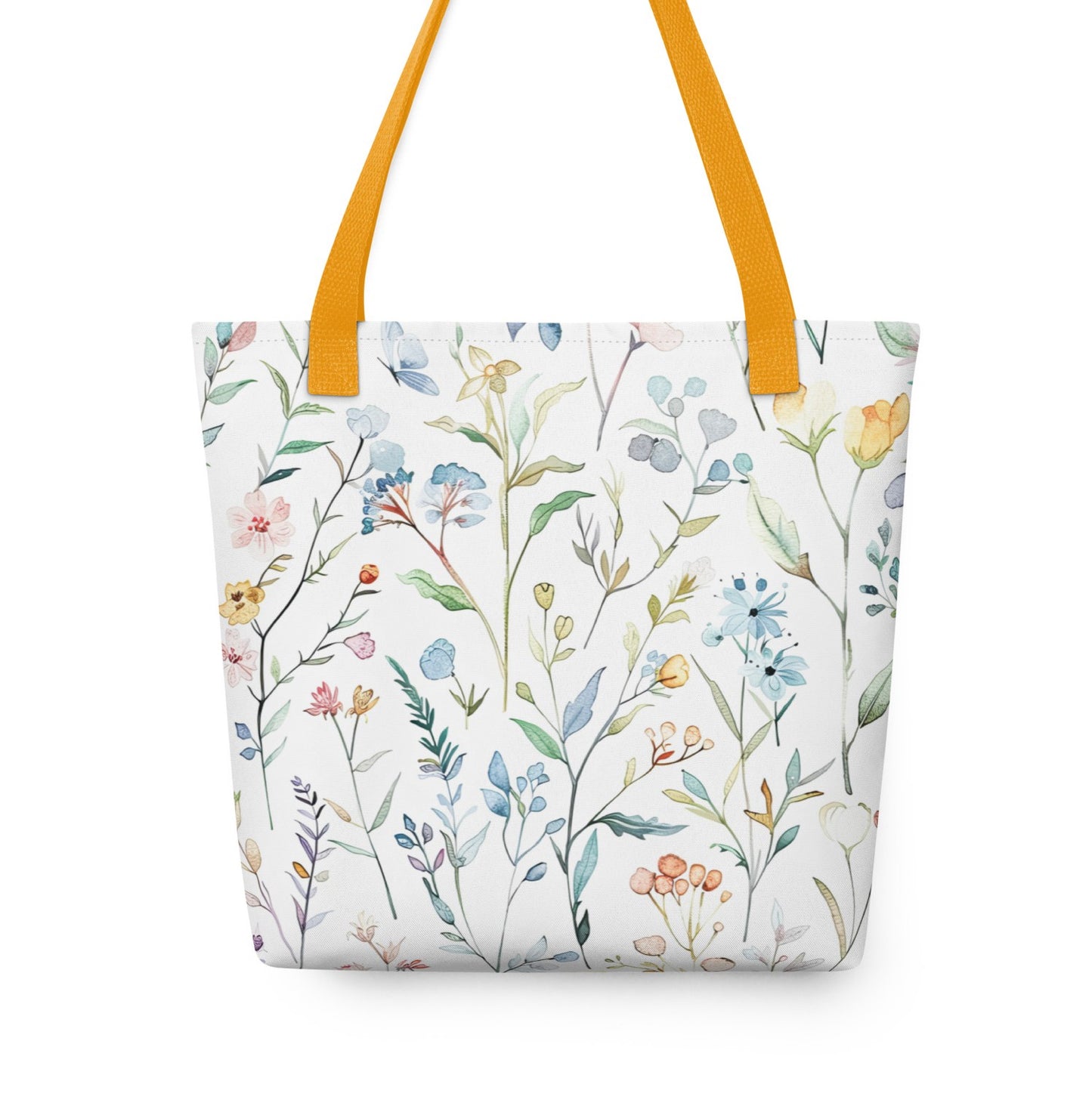 Tote bag personalizzata con fiori selvatici