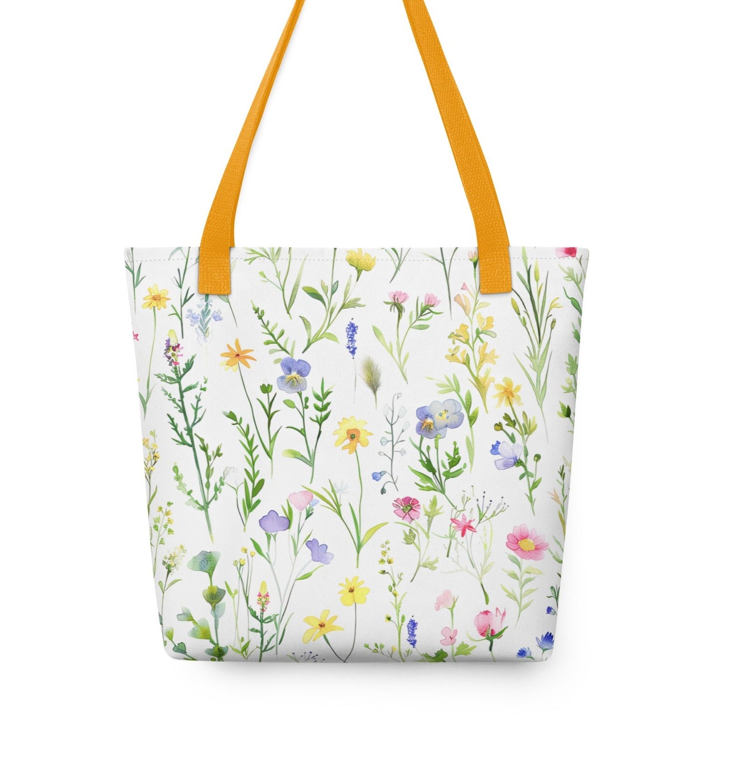 Tote bag personalizzata con fiori selvatici 2