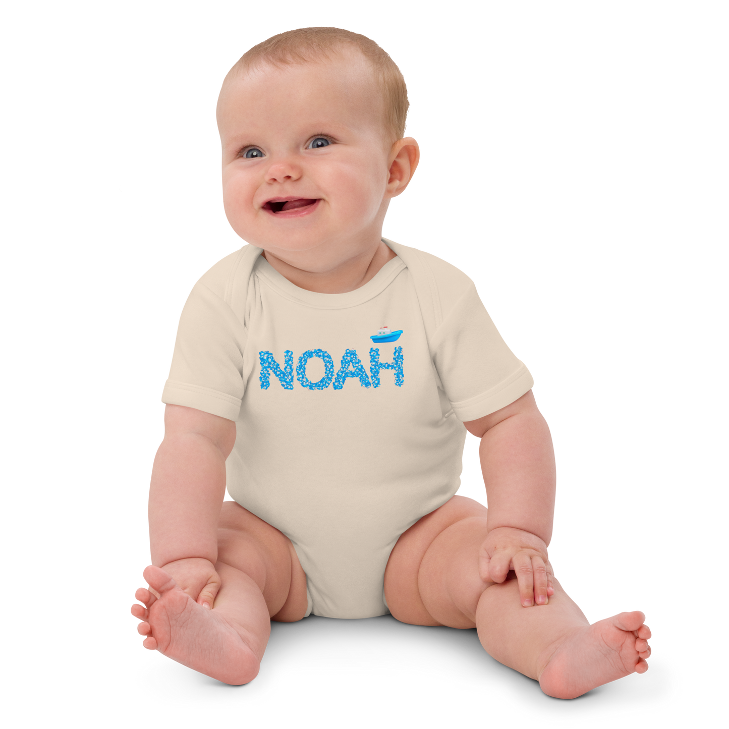 Body neonato in cotone organico 100% personalizzato