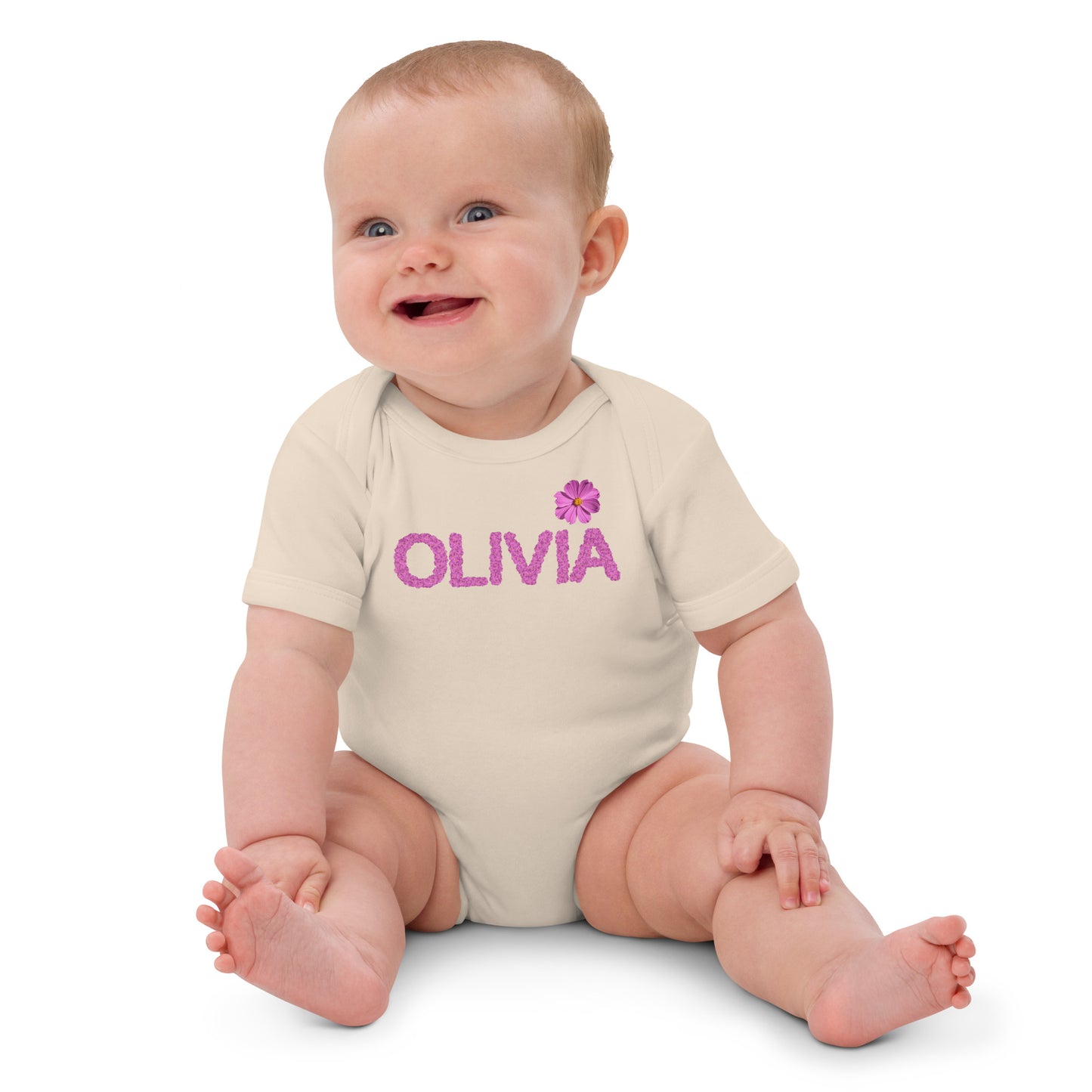 Body neonata in cotone organico 100% personalizzato