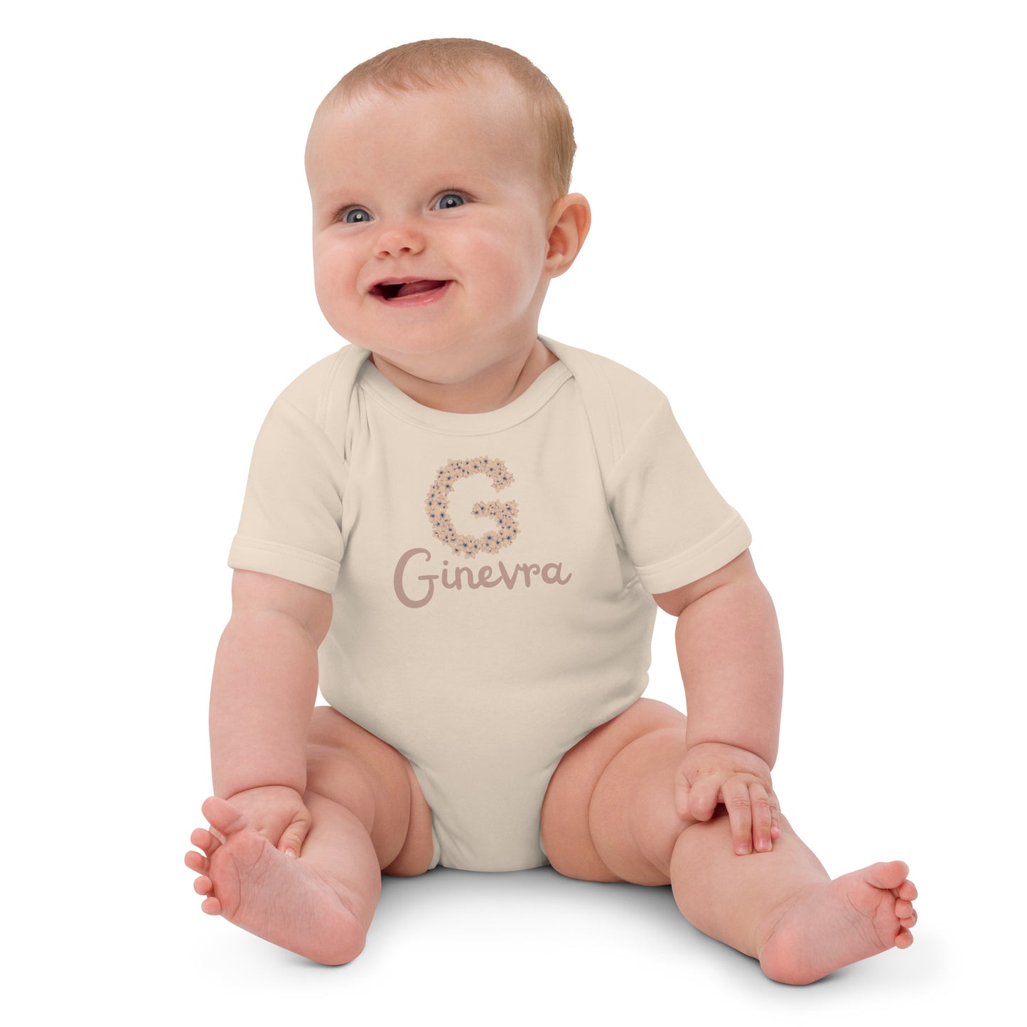 Body neonata in cotone organico 100% personalizzato