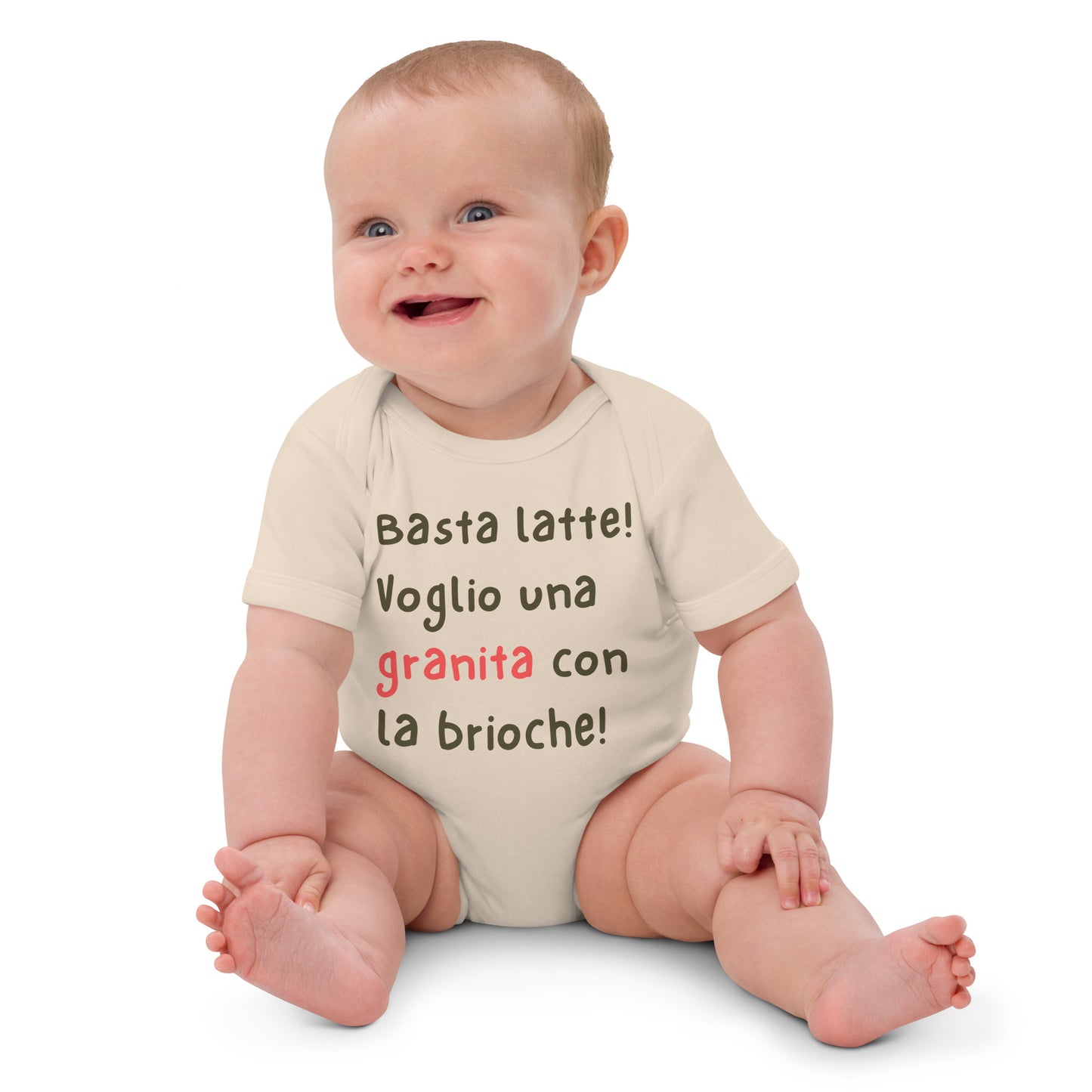 Body neonato in cotone organico