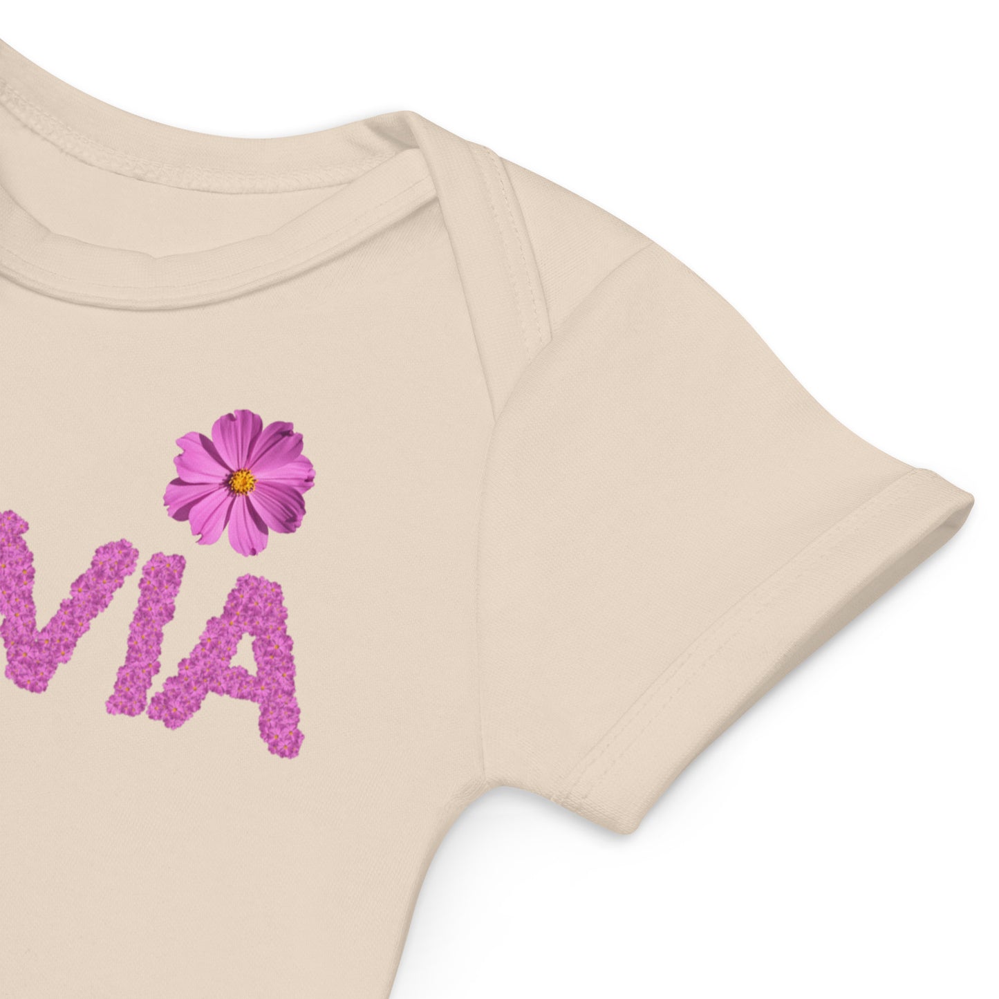 Body neonata in cotone organico 100% personalizzato