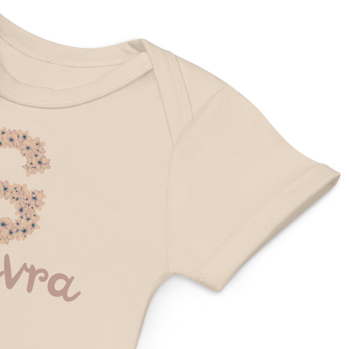 Body neonata in cotone organico 100% personalizzato