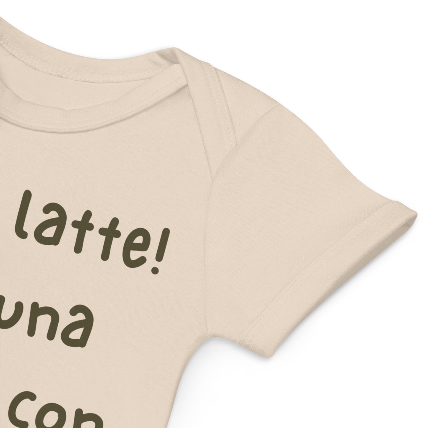 Body neonato in cotone organico