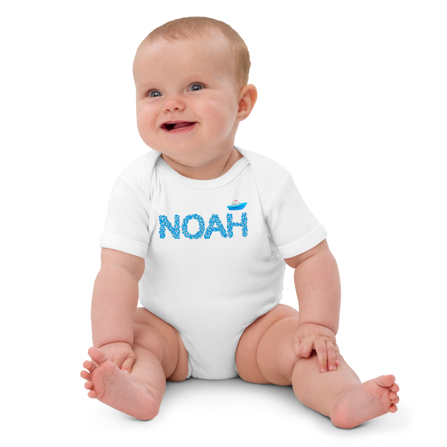 Body neonato in cotone organico 100% personalizzato