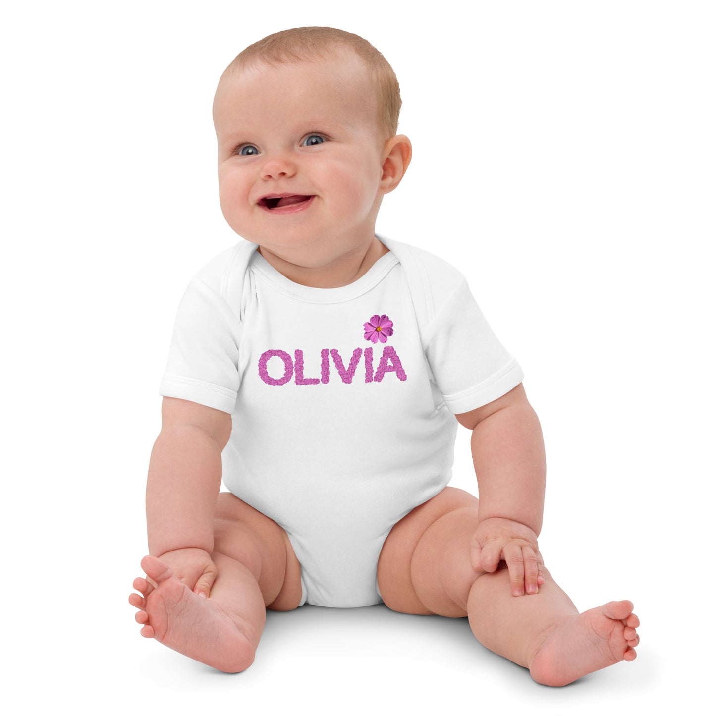 Body neonata in cotone organico 100% personalizzato