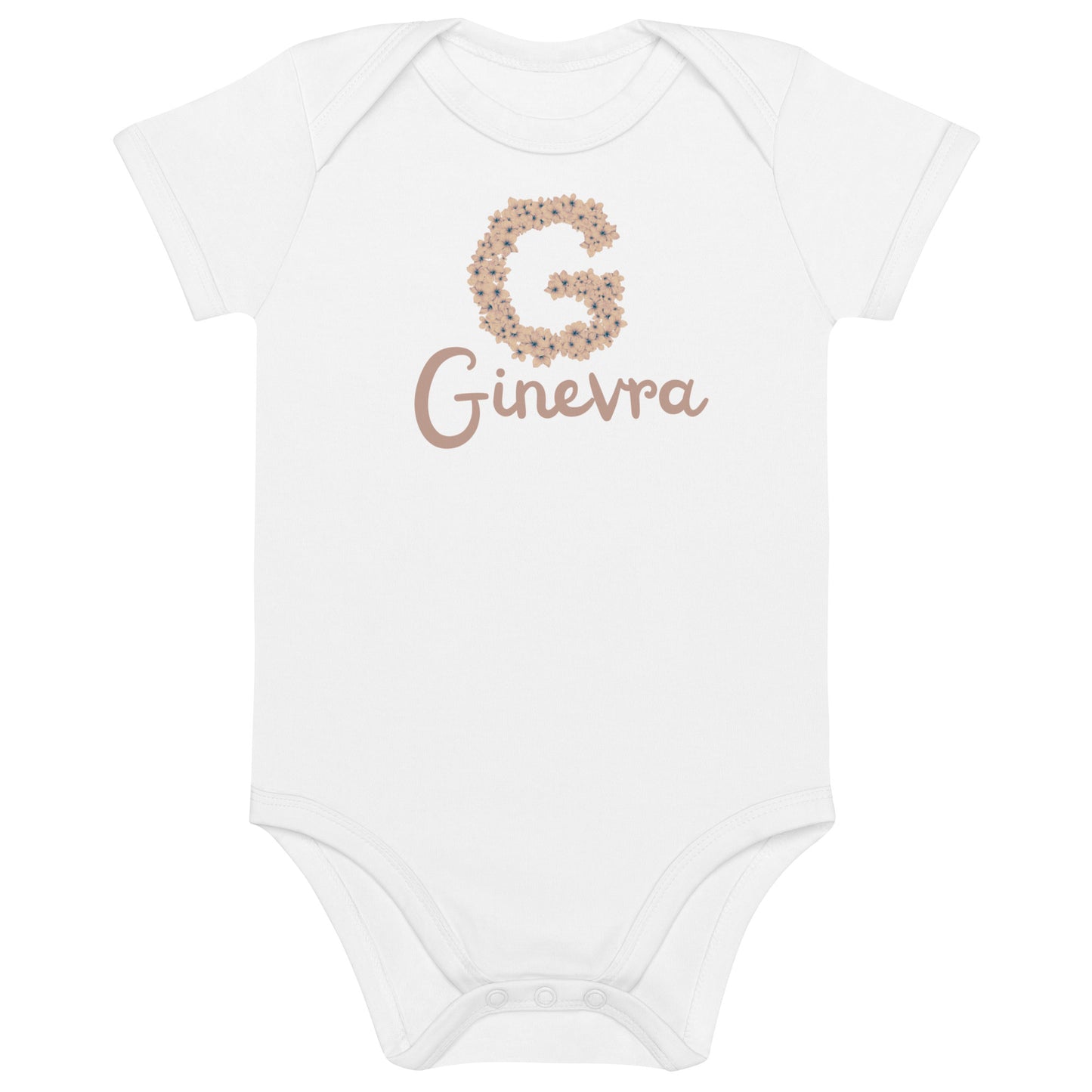 Body neonata in cotone organico 100% personalizzato