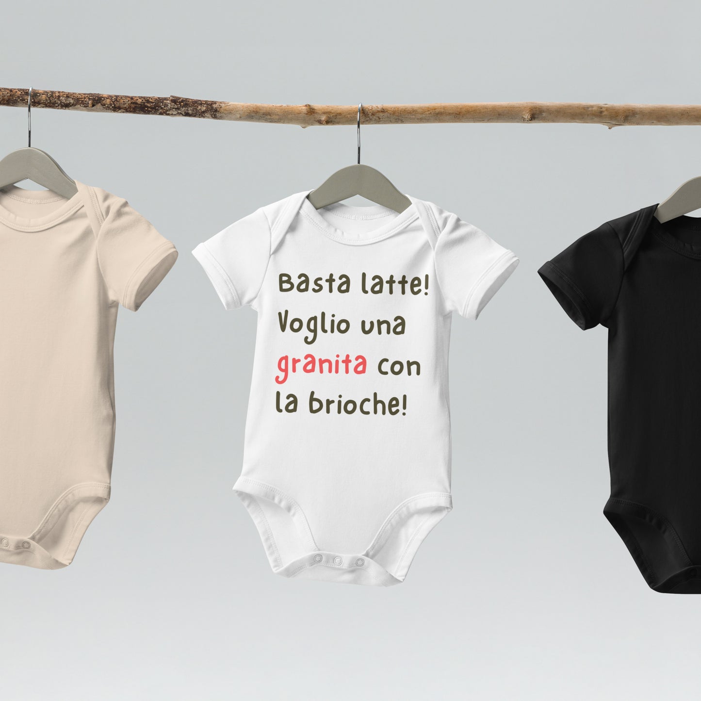 Body neonato in cotone organico