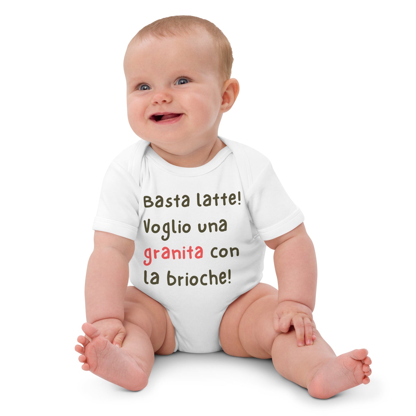 Body neonato in cotone organico