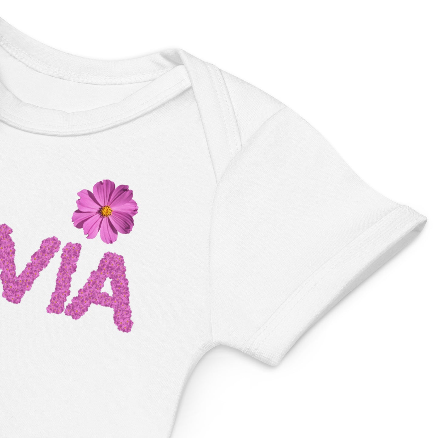 Body neonata in cotone organico 100% personalizzato