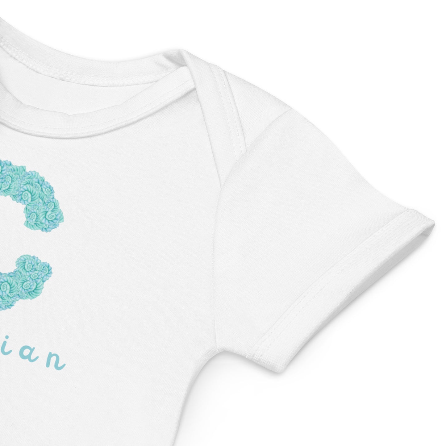 Body neonato in cotone organico 100% personalizzato