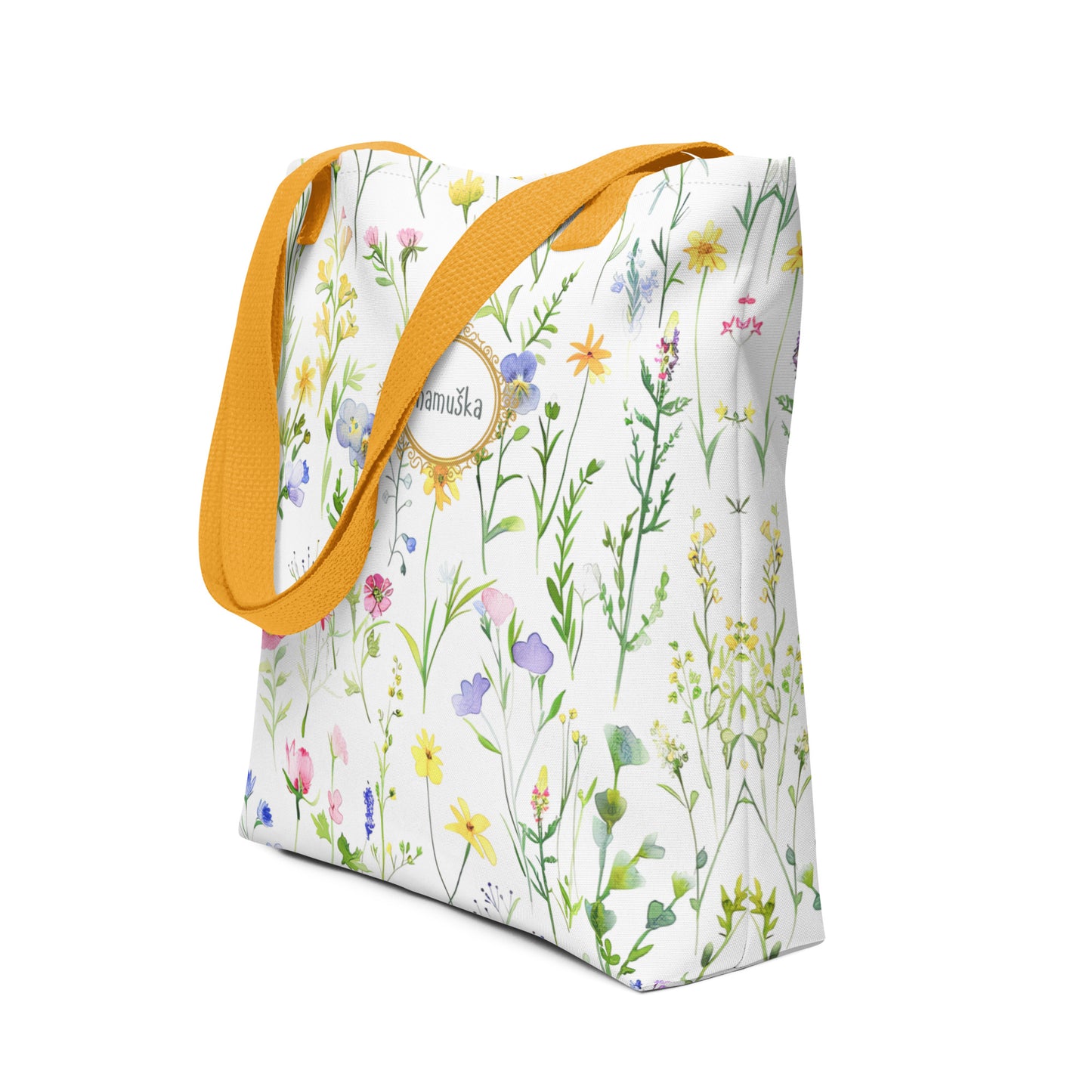 Tote bag personalizzata con fiori selvatici 2