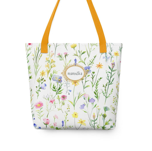 Tote bag personalizzata con fiori selvatici 2