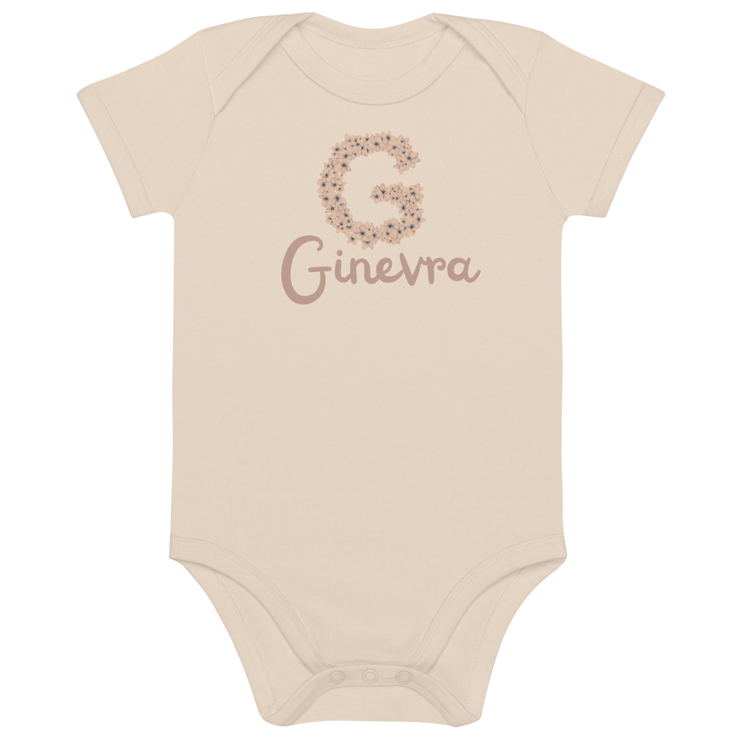 Body neonata in cotone organico 100% personalizzato